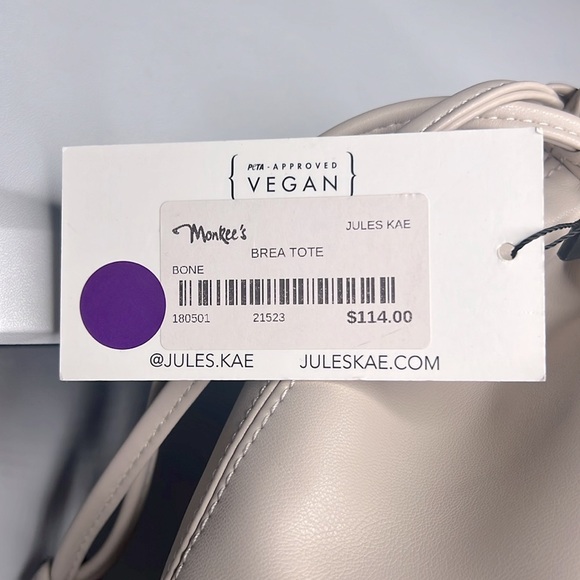 NEW Jules Kae Brea Tote in Bone NWT - Picture 3 of 6